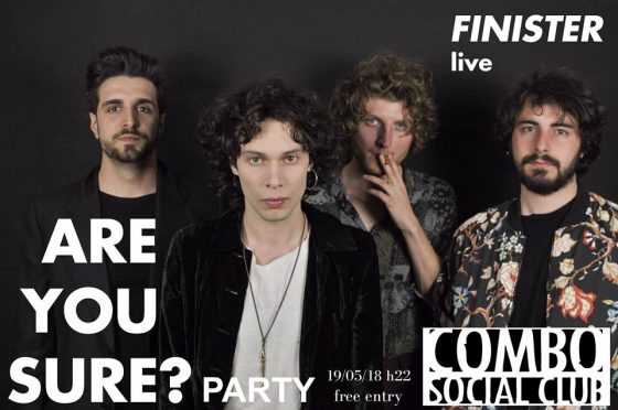 Finister in concerto sabato 19 maggio al Combo Social Club