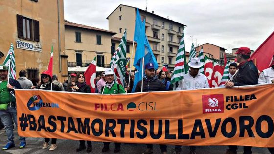 1 Maggio:Cgil-Cisl-Uil: sicurezza priorità per fermare strage