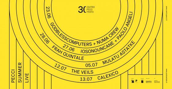 Pecci Summer Live. Concerti per i trenta anni del Centro Pecci di Prato