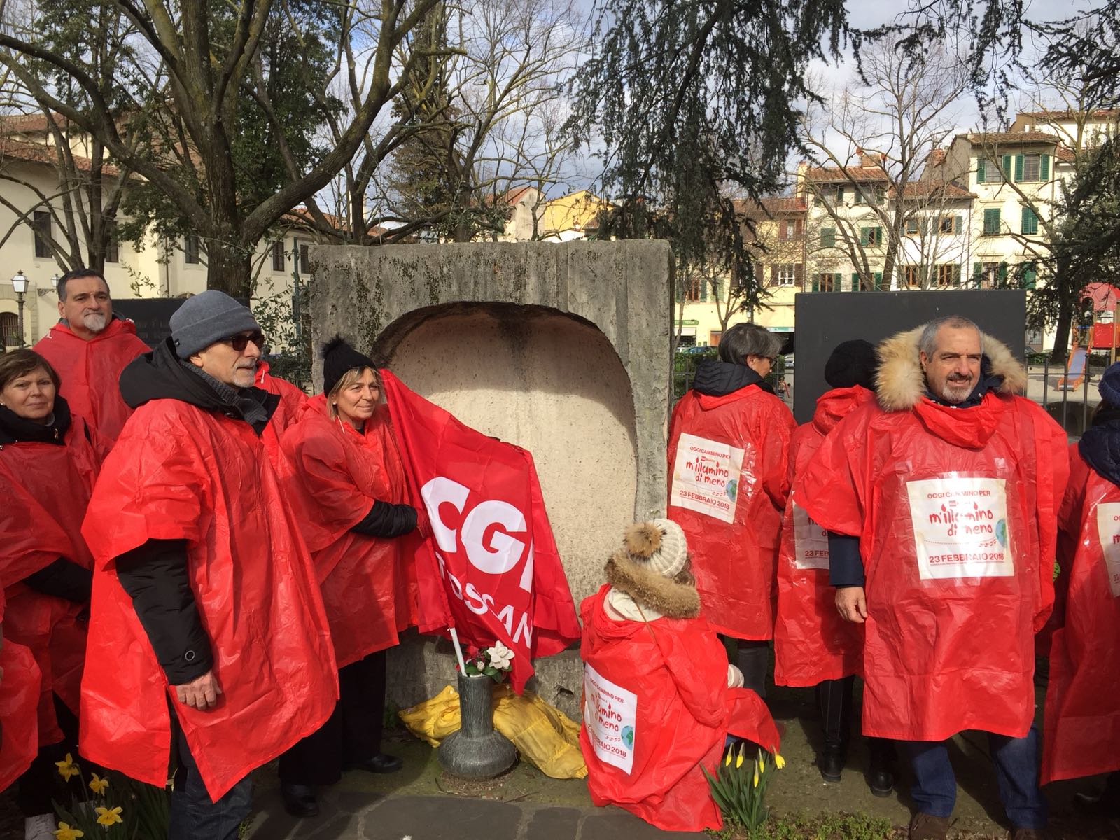 10mila passi antifascisti della Cgil Toscana per M’illumino di meno