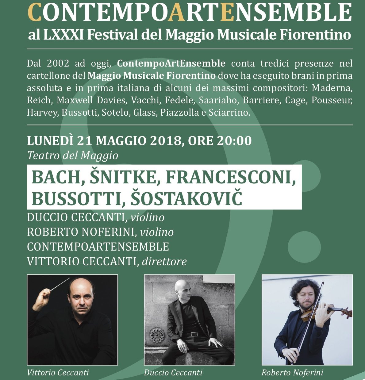 ContempoArtEnsemble al LXXXI Festival del Maggio Musicale Fiorentino