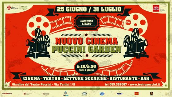 Nuovo Cinema Puccini Garden: torna la rassegna di cinema, teatro e letture sceniche
