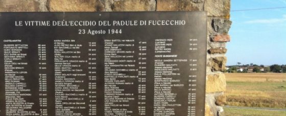 Fucecchio: danneggiate lapidi eccidio padule