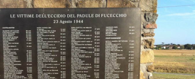 eccidio padule fucecchio lapide