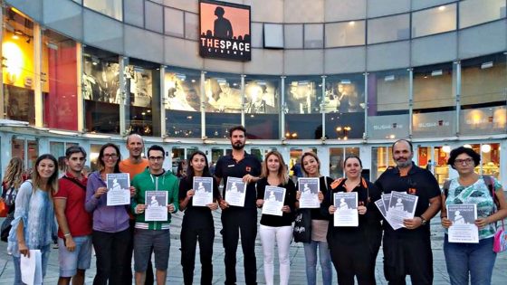 Sciopero dei lavoratori ‘TheSpace’ di Livorno