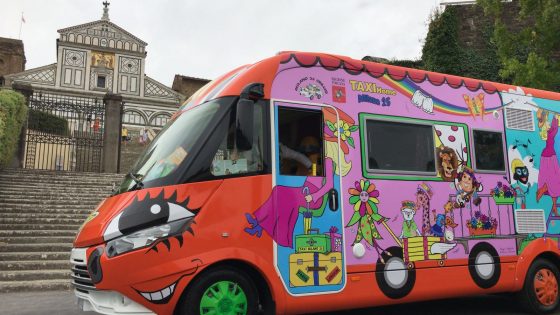 Zia Caterina: benedizione camper a San Miniato al Monte