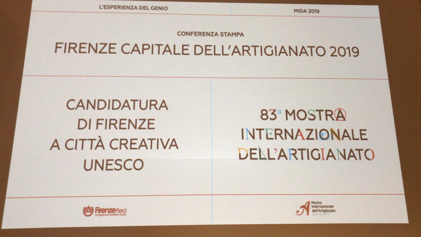 Firenze capitale dell’artigianato 2019