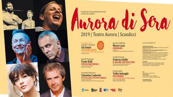Auroradisera 2019, cinque date con grandi protagonisti