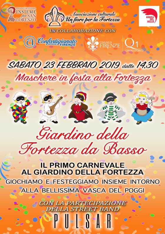 Il primo carnevale al giardino della Fortezza di Firenze