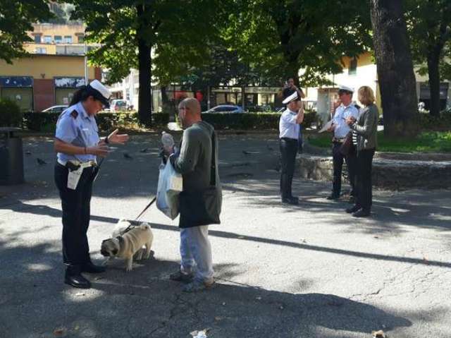 Vigili in azione