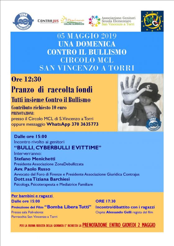 San Vincenzo a Torri: “Una domenica contro il bullismo”