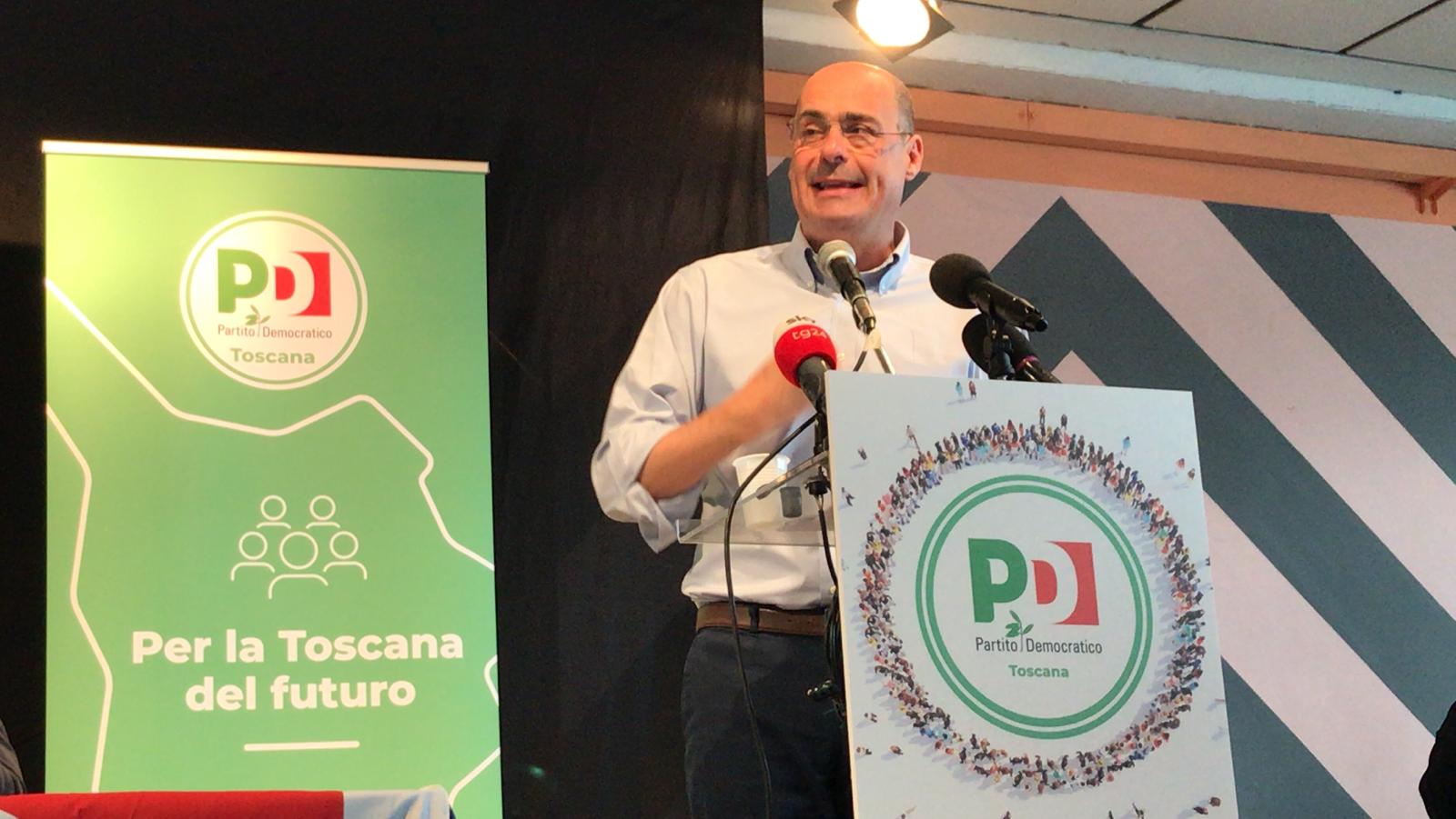 Zingaretti a Firenze: “Città governata bene. Votare Nardella”