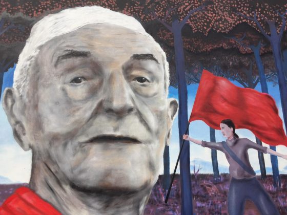 Il murales di Pillo inaugurato alla vigilia della Liberazione