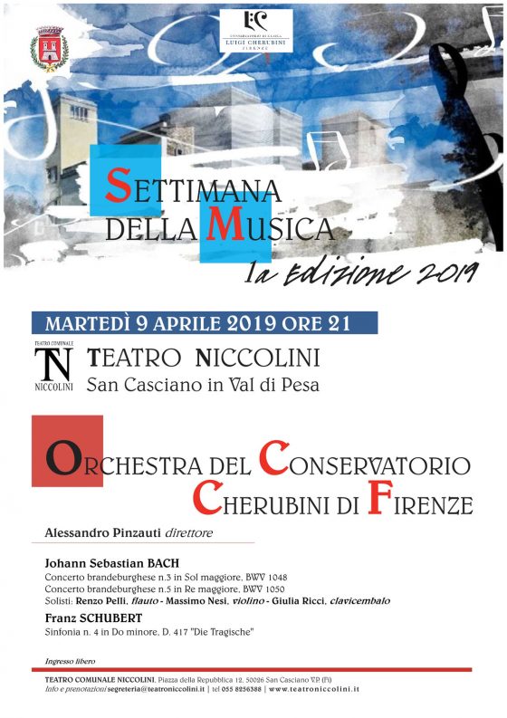Prima edizione della Settimana della Musica. Martedì 9 aprile con Orchestra del Conservatorio Cherubini