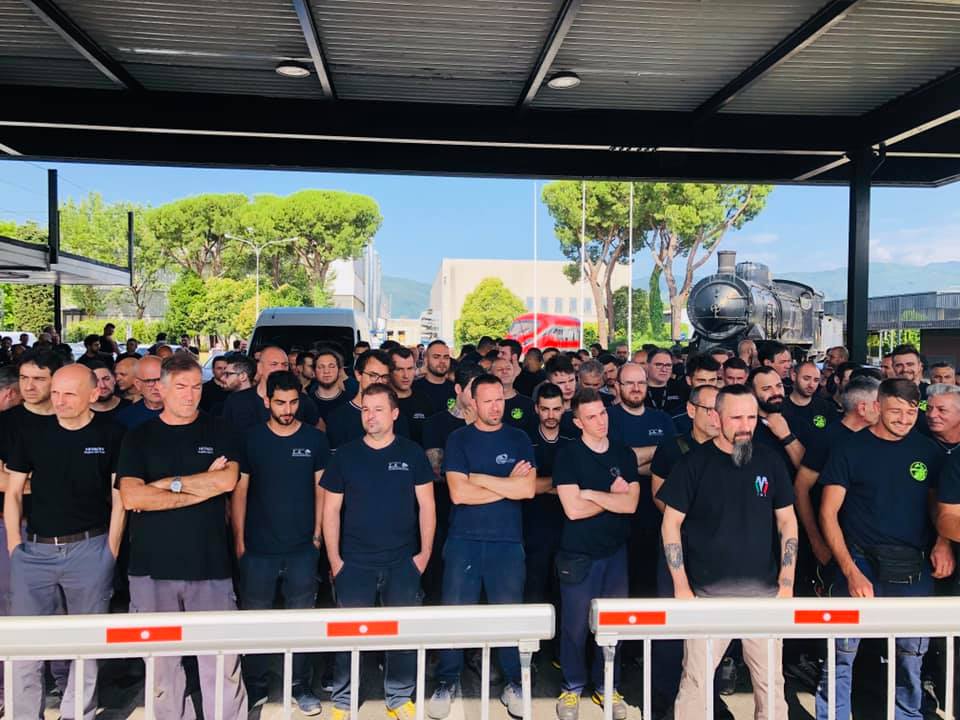 Foto tratta da Facebook Fim-Cisl Pistoia Toscana Nord