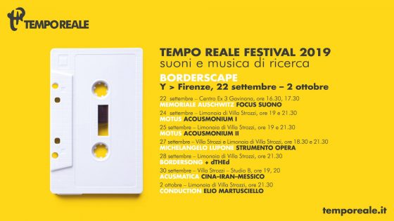 Tempo Reale Festival, sezione autunnale Y dal 22 settembre al 2 ottobre