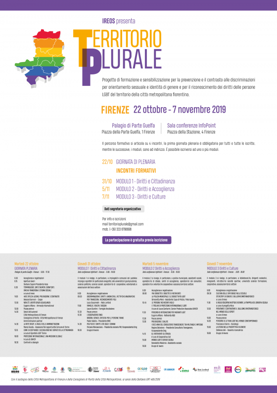 “Territorio Plurale”, prevenzione e contrasto alle discriminazioni sessuali