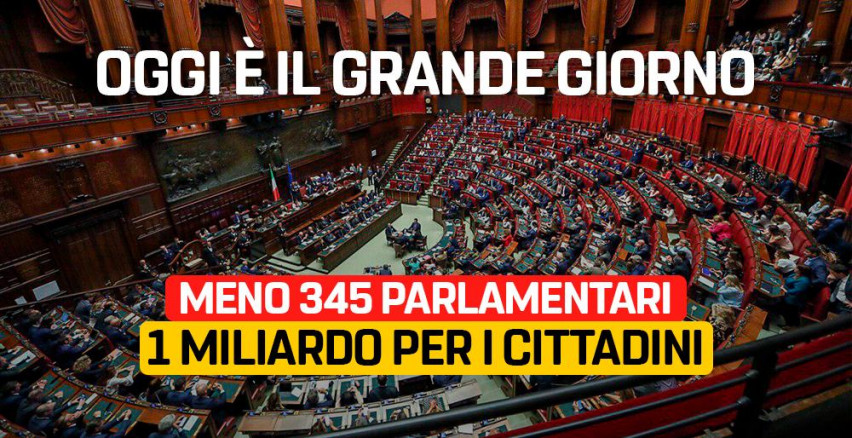 M5S sono da sempre favorevoli al taglio dei parlamentari