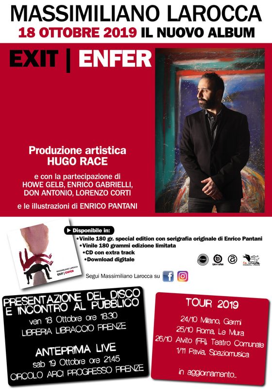 Massimiliano Larocca negli studi di Controradio a presentare il nuovo album EXIT | ENFER
