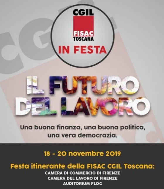 ﻿﻿﻿Il futuro del lavoro. La festa itinerante della Fisac Cgil – Collegamento 3