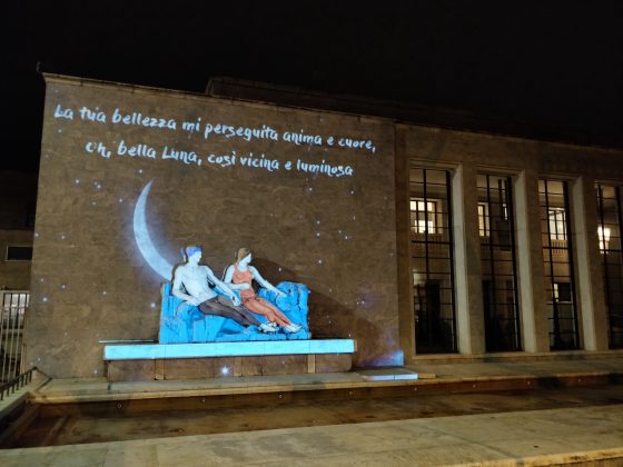 “Sbarco” della luna sulla Palazzina Reale con il Firenze Light Festival