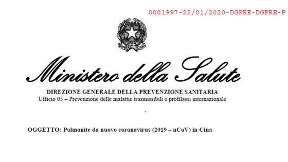 Coronavirus, la circolare del Ministero arriva anche alle scuole