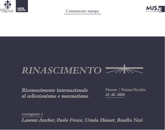 Firenze: nasce “Rinascimento +”