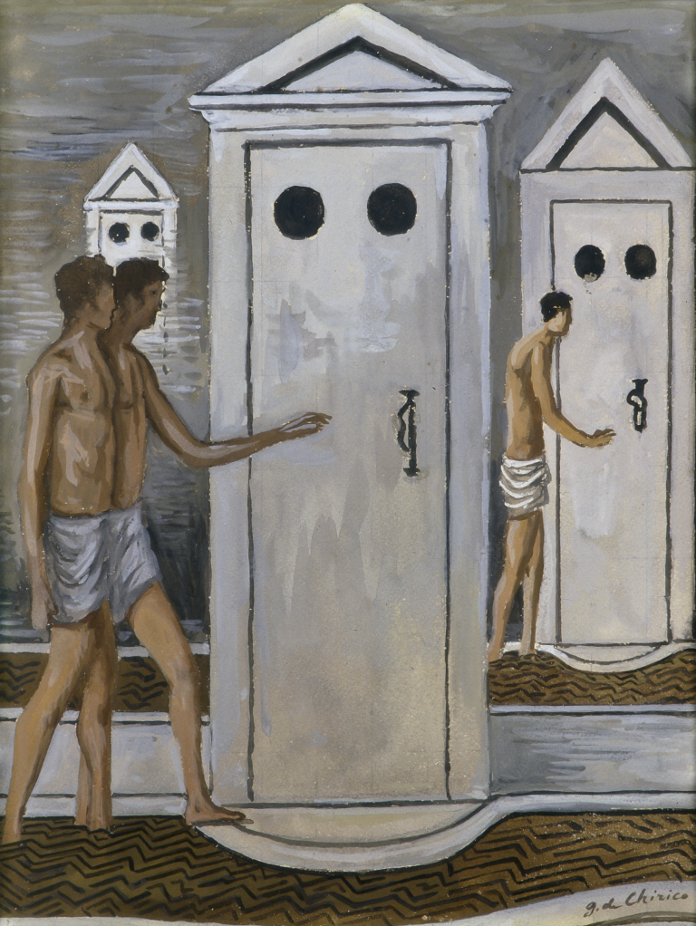 “Les bains mystérieux”di Giorgio De Chirico