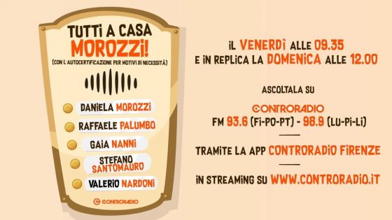 “Tutti a Casa Morozzi, con l’autocertificazione per motivi di necessità”