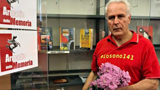 Moby Prince: Giani depone fiori davanti Armadio della Memoria