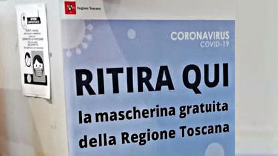 In edicola dal 5 giugno, mascherine gratuite Regione Toscana