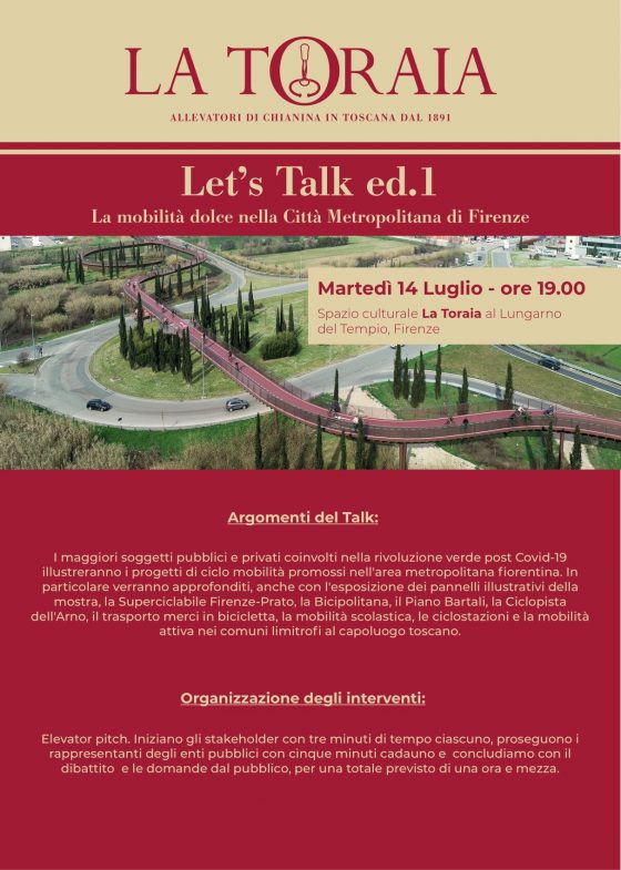 Mobilità ciclabile e Città metropolitana: Talk sui grandi progetti a La Toraia