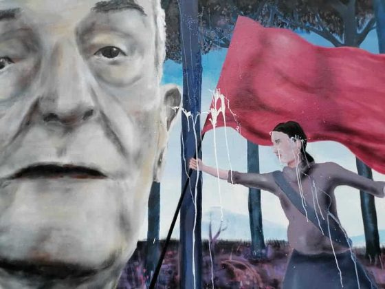 Imbrattato il murale per ricordare il partigiano Silvano Sarti a Firenze