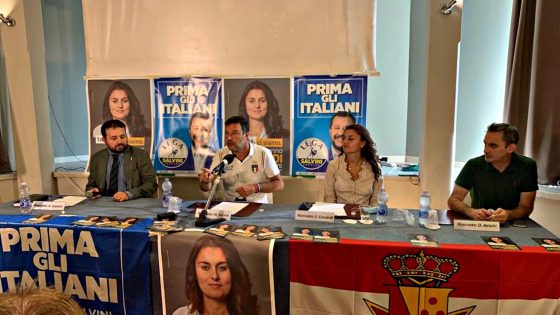Salvini, Ceccardi sarà ottimo “Sindaco di tutti i toscani”, mica Giani