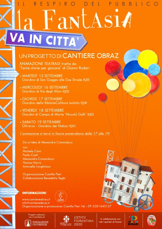 LA FANTASIA VA IN CITTA’ con Rodari nei Quartieri fiorentini