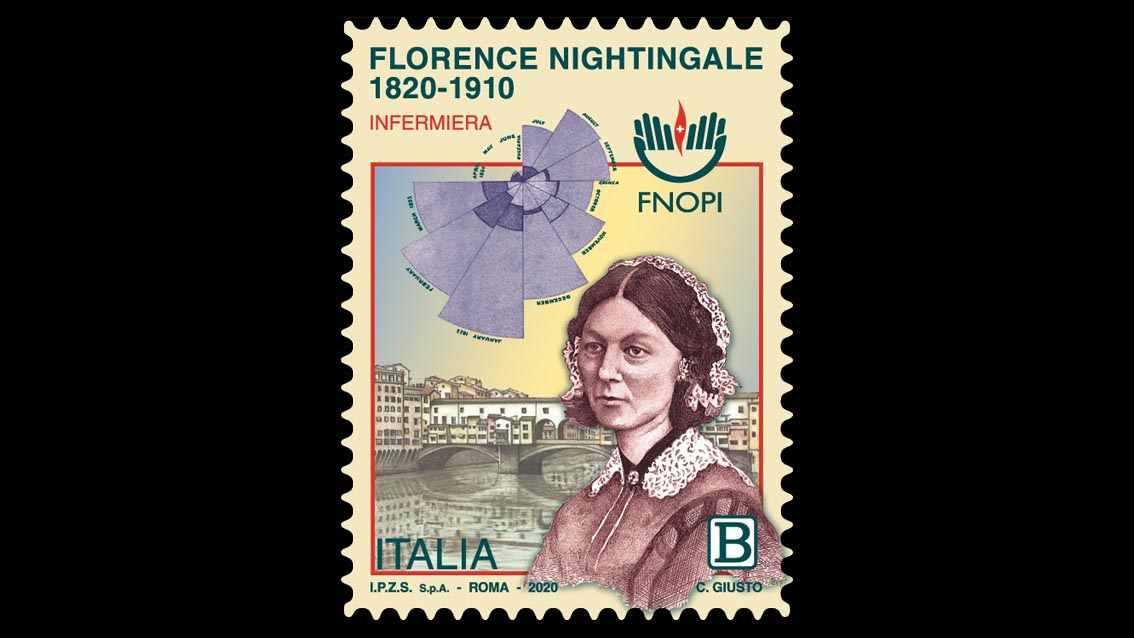 numismatica & filatelica,,,  Francobollo-Nightingale