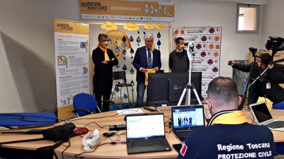 ‘Io non rischio’: Giani visita la Protezione civile regionale