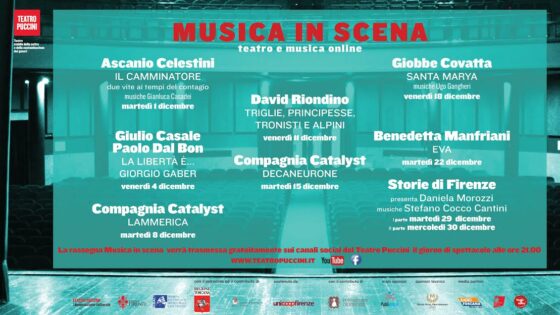 “Musica in scena 2020”: teatro e musica online