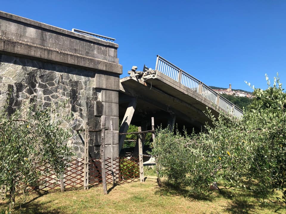 ponte albiano magra, campata