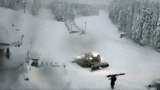 La neve continua a cadere in Toscana