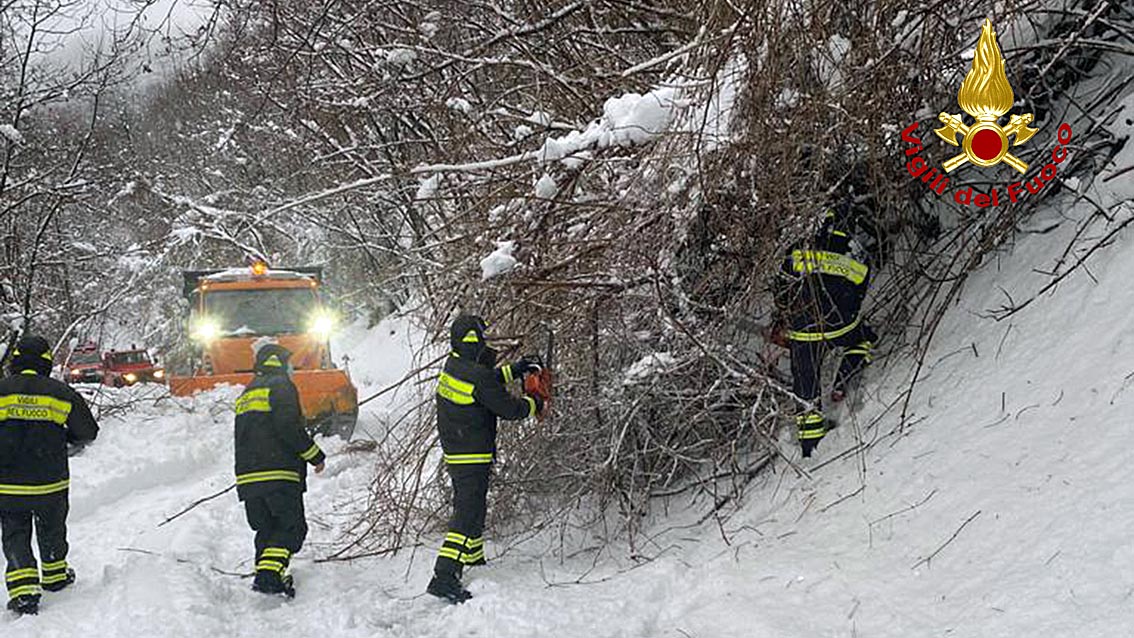 neve. emergenza in Garfagnana