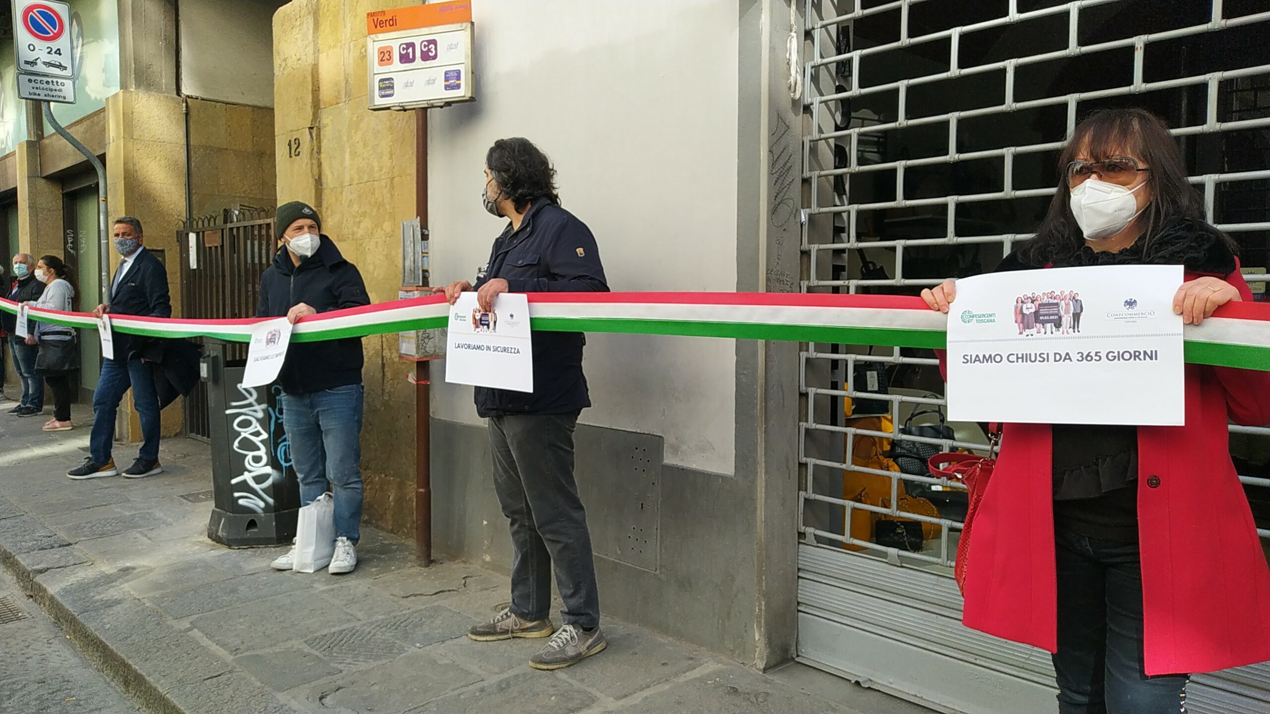 catena umana esercenti