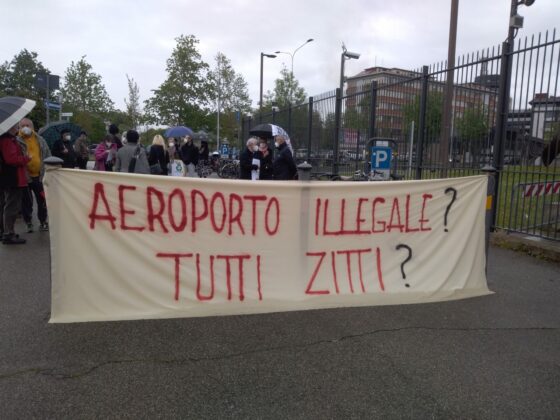 “Peretola è autorizzato a funzionare?”, presidio collettivi no aeroporto