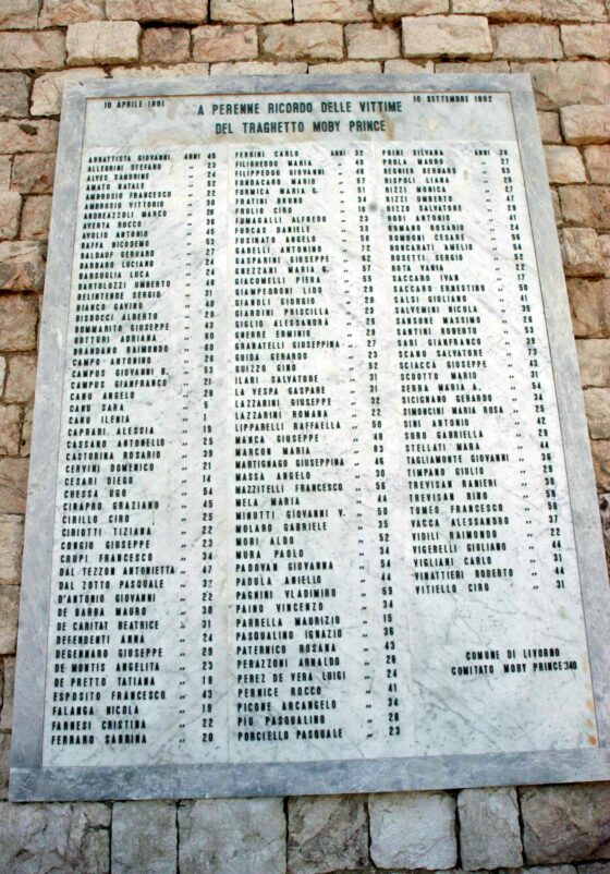 Moby Prince: Livorno ricorda le 140 vittime a 31 anni dalla strage