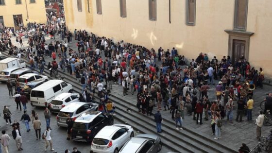 Cordone per proteggere la Basilica di Santo Spirito