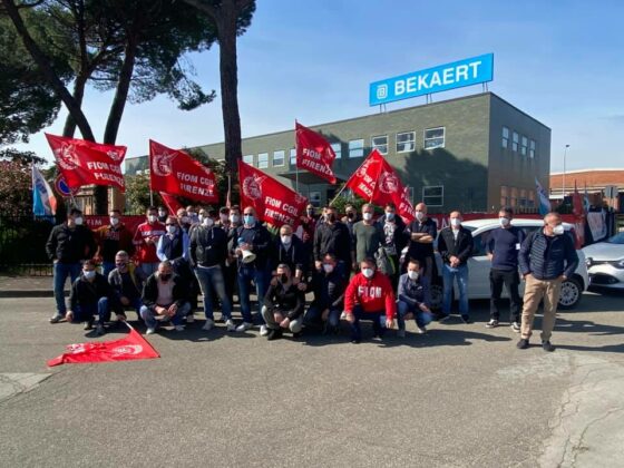 Figline: Bekaert, corteo protesta contro licenziamenti