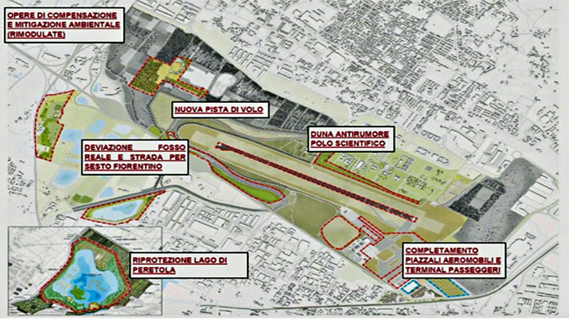 🎧 Ripartenza anche per l’aeroporto di Firenze: prima il nuovo terminal passeggeri e poi la nuova pista di volo parallela convergente