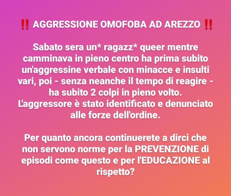 aggressione omofoba
