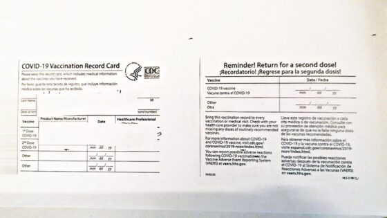 ‘White Card’ statunitense equiparata al Green Pass