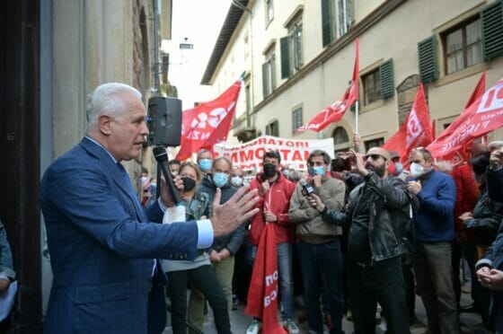 Giani, piena solidarietà a Cgil e a forze ordine. Cgil Firenze aperta e presidio di solidarietà